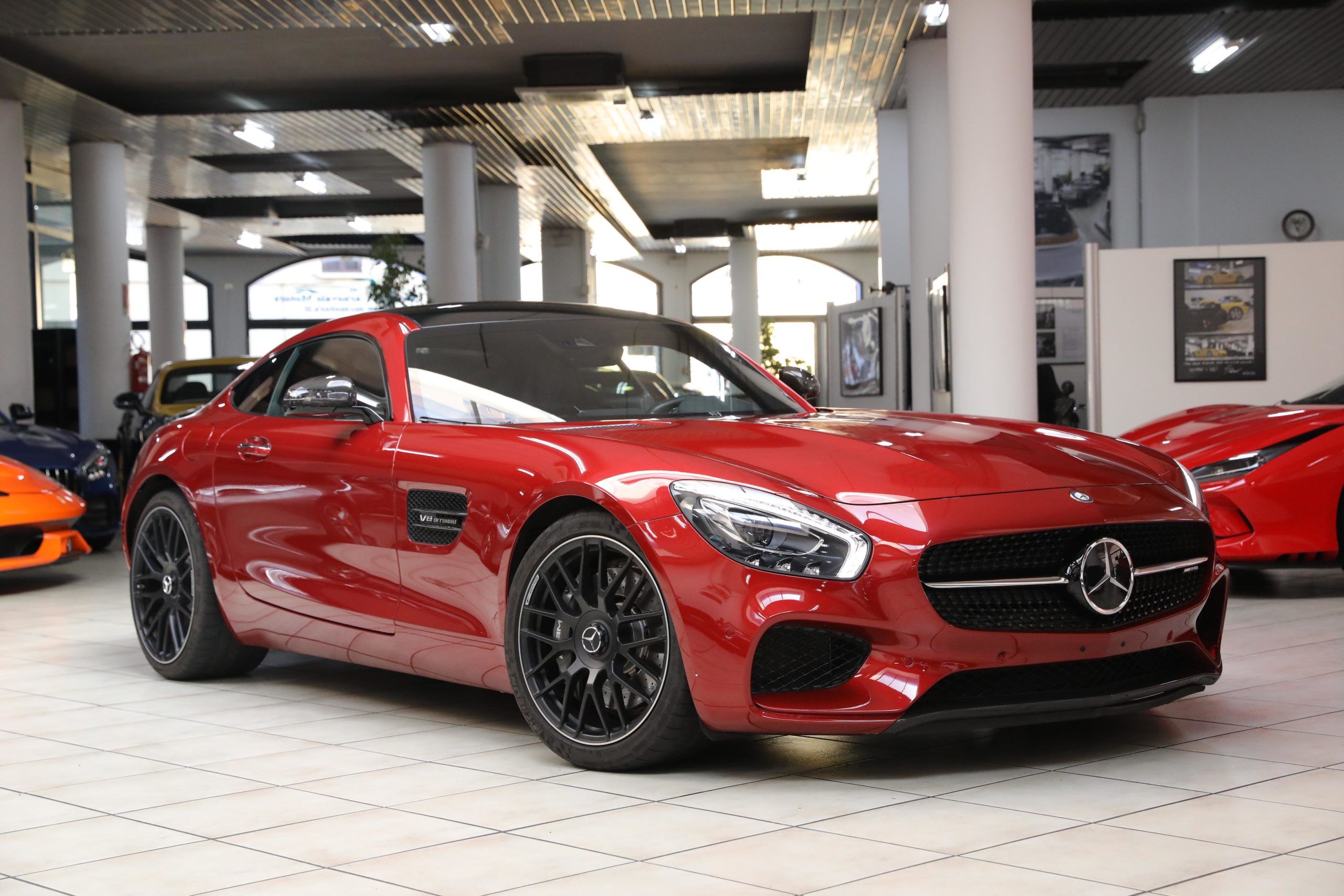 4 TAPPI COPRIMOZZO 75mm STELLA MERCEDES BENZ CERCHI LEGA - Foto 2